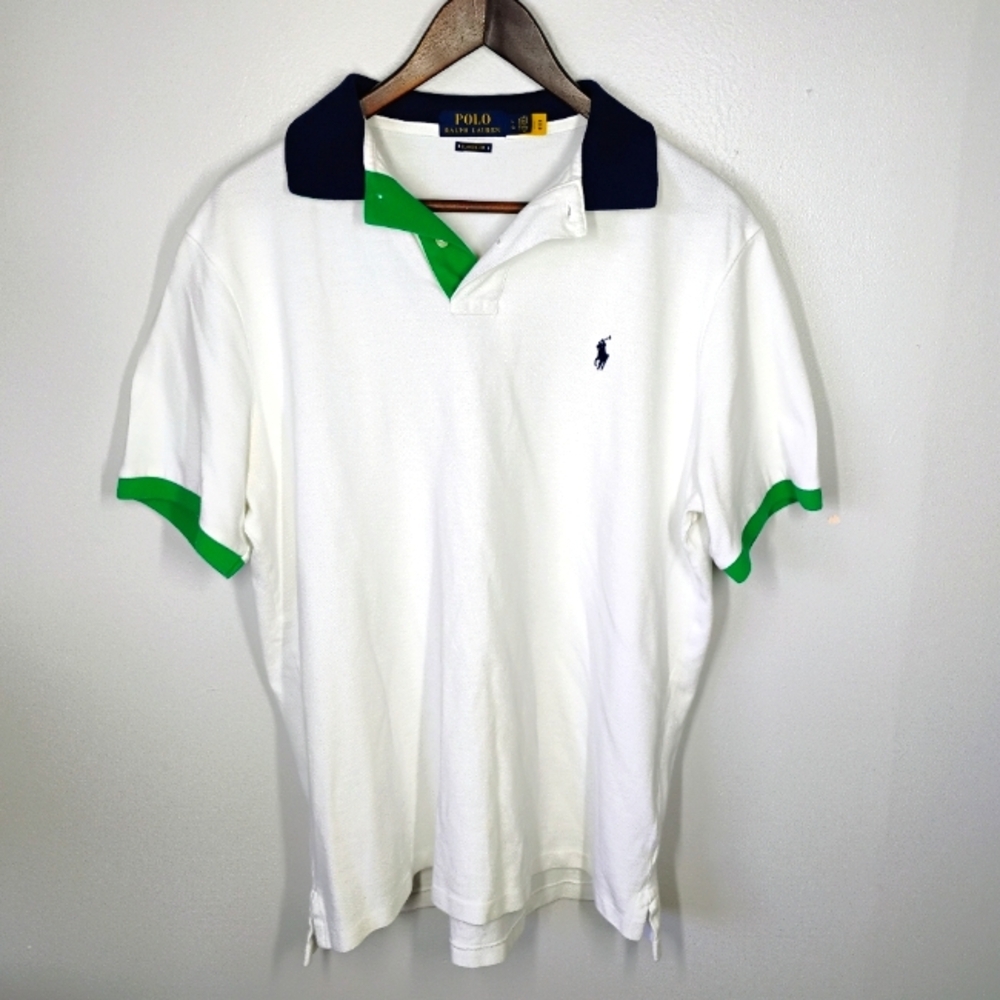 Polo Ralph Lauren Classic Fit Polo Shirt Boys Large Contrast Collar Prep School